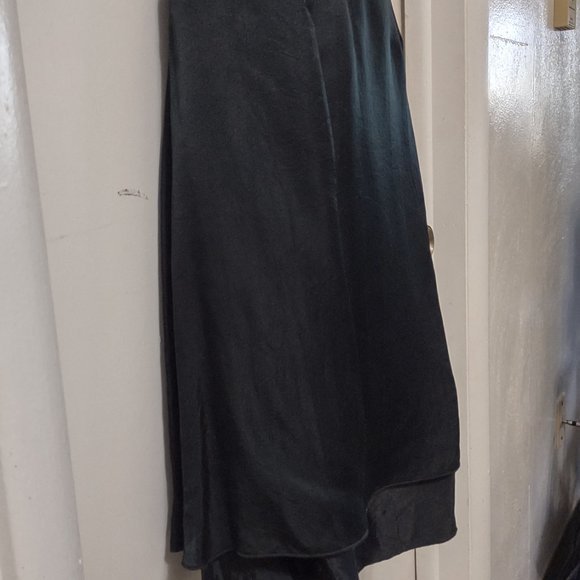 Chan Luu charcoal 100% silk skirt Size L - Picture 4 of 9